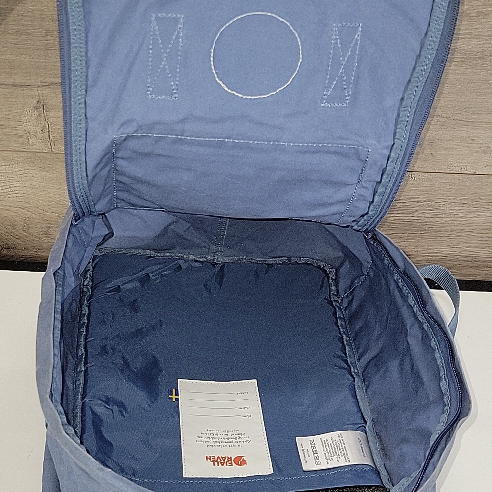 Fjallraven Kanken Rusty Blue Canvas Backpack - Picture 12 of 16